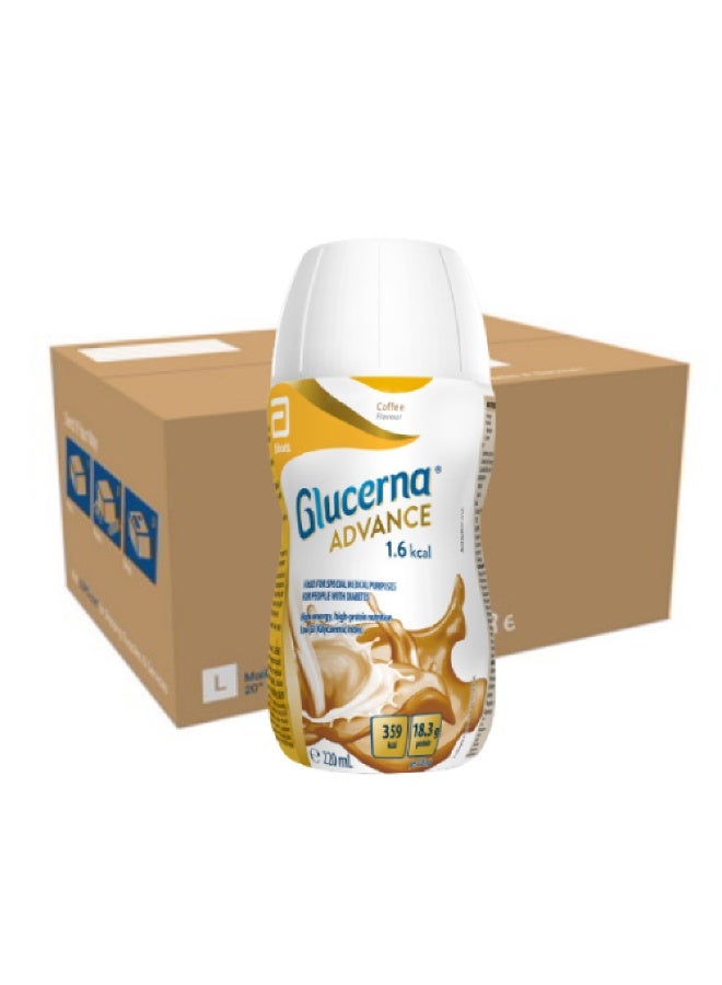 Glucerna Advance – Diabetes-Specific Nutrition, Coffee Flavor, 220 ml